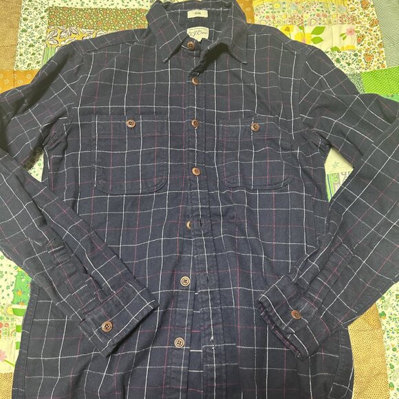 Men's J. Crew Slim Fit Flannel Shirt - Picture 2 of 7